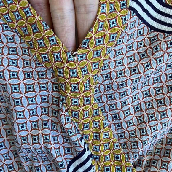 Anthropologie Maeve Carla Faux-wrap Midi Dress Fit & Flare Boho Print Feminine - Picture 12 of 16